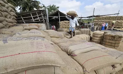 Tamil Nadu: मदुरै में किसानों ने धान खरीद में समस्याएं उठाईं Tamil Nadu: मदुरै में किसानों ने धान खरीद में समस्याएं उठाईं