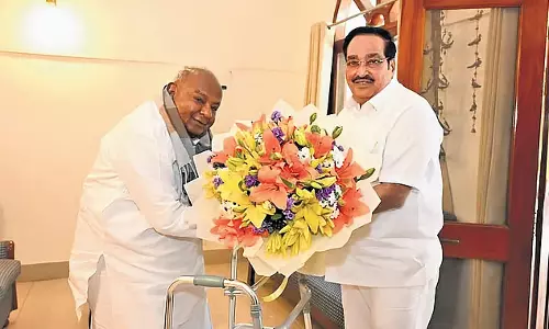 गोदावरी-कृष्णा-कावेरी सिंचाई परियोजना: HD देवेगौड़ा ने केंद्रीय मंत्रियों के साथ चर्चा की गोदावरी-कृष्णा-कावेरी सिंचाई परियोजना: HD देवेगौड़ा ने केंद्रीय मंत्रियों के साथ चर्चा की