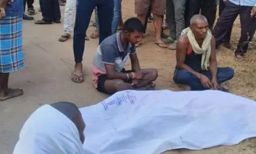 मुर्गी वाहन ने मारी ठोकर, बाइक सवार की मौत