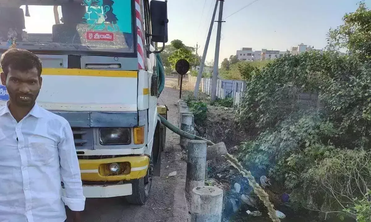 Andhra Pradesh :  नगरपालिका अधिकारी नदी जल प्रदूषण के प्रति आंखें मूंदे हुए
