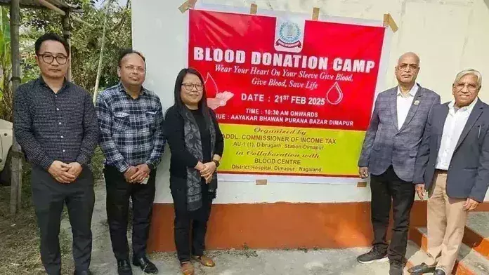 Nagaland : आयकर विभाग ने रक्तदान शिविर का आयोजन किया