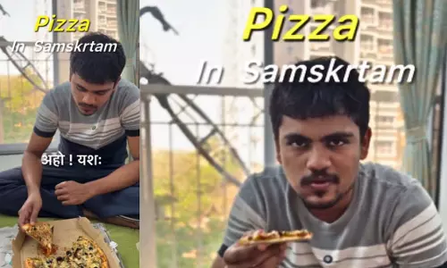 क्या आपने कभी सोचा, पिज़्ज़ा को संस्कृत में क्या कहते हैं?, देखें वायरल VIDEO क्या आपने कभी सोचा, पिज़्ज़ा को संस्कृत में क्या कहते हैं?, देखें वायरल VIDEO