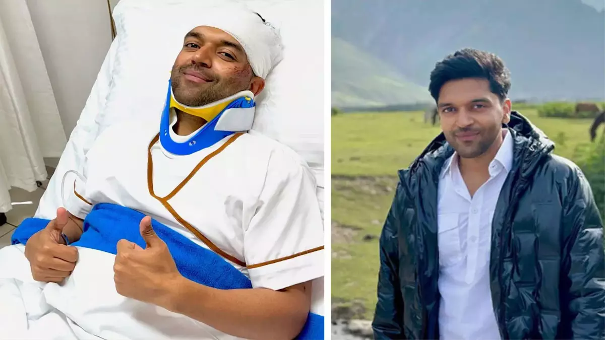 Punjabi गायक-अभिनेता गुरु रंधावा शौंकी सरदार के सेट पर घायल हो गए Punjabi गायक-अभिनेता गुरु रंधावा शौंकी सरदार के सेट पर घायल हो गए