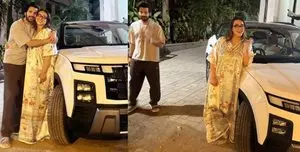 Karanvir अपनी नई शानदार कार दिखाने शिल्पा शिरोडकर के घर पहुंचे Karanvir अपनी नई शानदार कार दिखाने शिल्पा शिरोडकर के घर पहुंचे