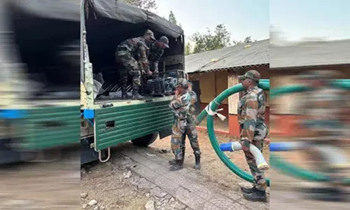 सेना की मेडिकल टीम और इंजीनियरों ने SLBC सुरंग ढहने वाली जगह पर बचाव कार्य जारी रखा