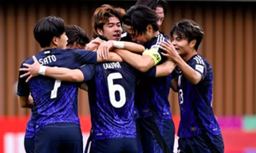 AFC U20 Asian Cup: जापान ने रोमांचक पेनल्टी शूटआउट में ईरान को 4-3 से हराकर एसएफ में जगह पक्की की AFC U20 Asian Cup: जापान ने रोमांचक पेनल्टी शूटआउट में ईरान को 4-3 से हराकर एसएफ में जगह पक्की की