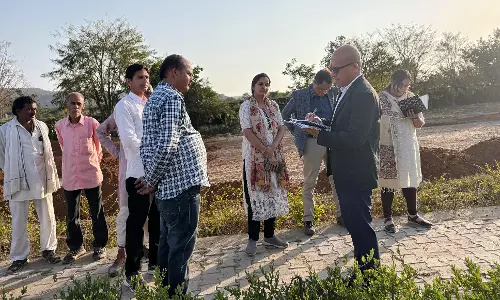 Madhopur: 7वें कामन रिव्यू मिशन टीम ने विकास कार्यो का लिया जायजा