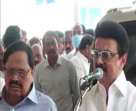 CM MK Stalin ने जनसंख्या नियंत्रण सफलता के कारण एमपी में संभावित कमी की चेतावनी दी CM MK Stalin ने जनसंख्या नियंत्रण सफलता के कारण एमपी में संभावित कमी की चेतावनी दी
