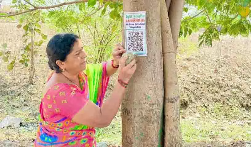 Telangana के मॉडल गांव मुखरा (के) ने डिजिटल ट्री आधार लॉन्च किया Telangana के मॉडल गांव मुखरा (के) ने डिजिटल ट्री आधार लॉन्च किया