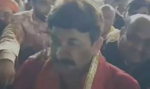 रामलला के दर्शन के बाद गोंडा पहुंचे मनोज तिवारी, बोले- राम मंदिर में मिली शांति