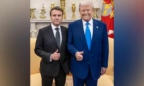 Trump ने फ्रांस को सबसे पुराना सहयोगी बताया, मैक्रों ने दीर्घकालिक शांति के लिए साझा दृष्टिकोण पर जोर दिया