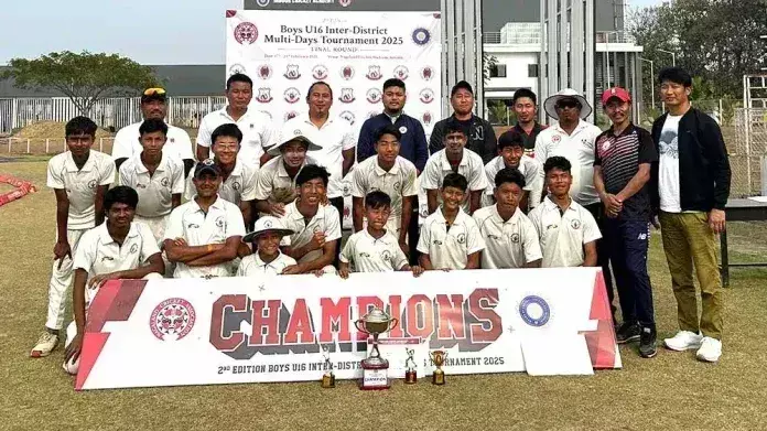 Nagaland : चुमौकेदिमा ने लड़कों की अंडर-16 मल्टी-डे इंटर-डिस्ट्रिक्ट टूर्नामेंट में दूसरा स्थान हासिल किया Nagaland : चुमौकेदिमा ने लड़कों की अंडर-16 मल्टी-डे इंटर-डिस्ट्रिक्ट टूर्नामेंट में दूसरा स्थान हासिल किया