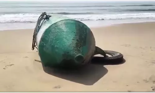 Ganjam के बटेश्वर समुद्र तट पर जहाज का मलबा मिला