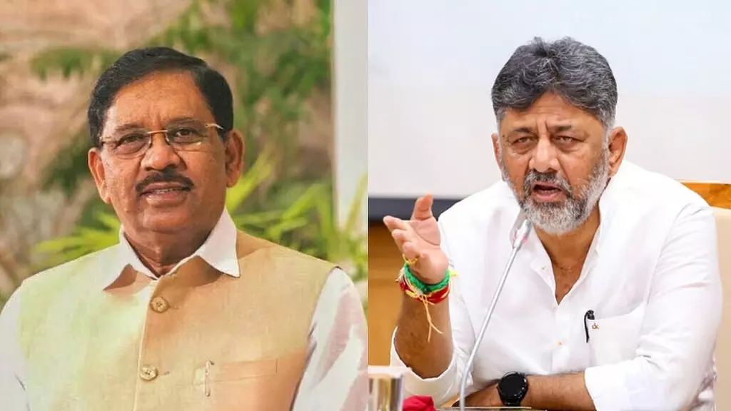 गारंटी योजनाएं वित्तीय बोझ हैं: DK ने कहा, परमेश्वर ने कांग्रेस का घोषणापत्र तैयार किया गारंटी योजनाएं वित्तीय बोझ हैं: DK ने कहा, परमेश्वर ने कांग्रेस का घोषणापत्र तैयार किया