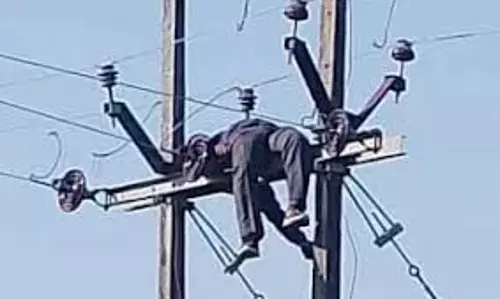 Jabalpur News: लाइन सुधारने खंभे पर चढ़ा, करंट लगने से लाइनमैन की मौत Jabalpur News: लाइन सुधारने खंभे पर चढ़ा, करंट लगने से लाइनमैन की मौत