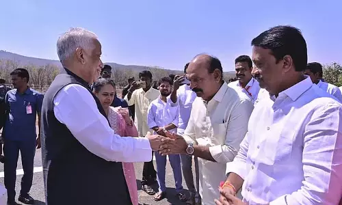 Andhra: राज्यपाल अब्दुल नजीर ने श्रीशैलम मंदिर में पूजा की