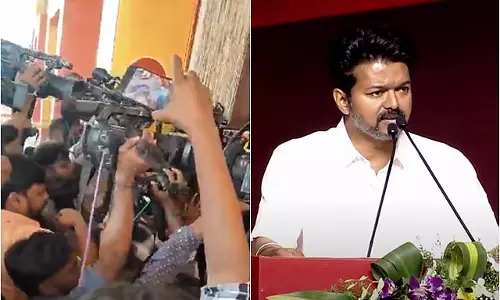 Tamil Nadu: विजय बाउंसरों ने एक पत्रकार को सीने पर मारा