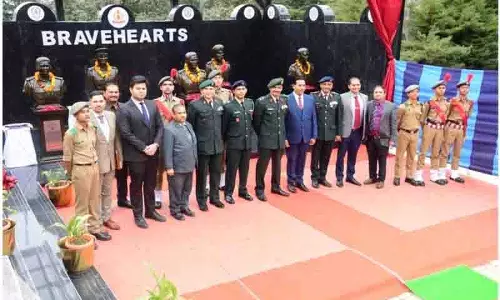 Chail School में शहीद हुए वीरों के सम्मान में ‘ब्रेवहार्ट्स मेमोरियल’ का अनावरण किया