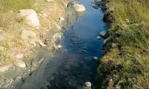 Himachal: फ्लाई ऐश को नदी में फेंक दिया गया Himachal: फ्लाई ऐश को नदी में फेंक दिया गया