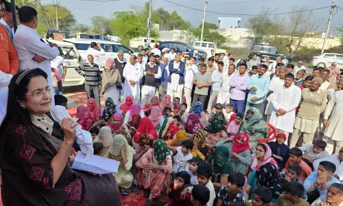 Haryana :  सांसद किरण चौधरी ने भिवानी में दो सड़क परियोजनाओं का शिलान्यास किया
