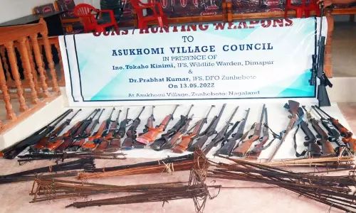 Nagaland : त्सुंगिकी ग्राम परिषद ने शिकार के लिए आग्नेयास्त्रों पर प्रतिबंध लगाया