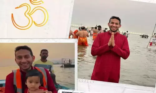Prayagraj: बेटे संग महाकुंभ में पहुंचे OYO फाउंडर Prayagraj: बेटे संग महाकुंभ में पहुंचे OYO फाउंडर