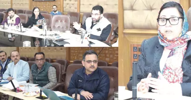 सकीना इटू ने जेकेएमएससीएल के प्रदर्शन और कार्यप्रणाली की समीक्षा की सकीना इटू ने जेकेएमएससीएल के प्रदर्शन और कार्यप्रणाली की समीक्षा की