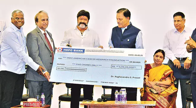 Andhra: बसवतारकम अनुसंधान केंद्र को 10 करोड़ रुपये का दान Andhra: बसवतारकम अनुसंधान केंद्र को 10 करोड़ रुपये का दान