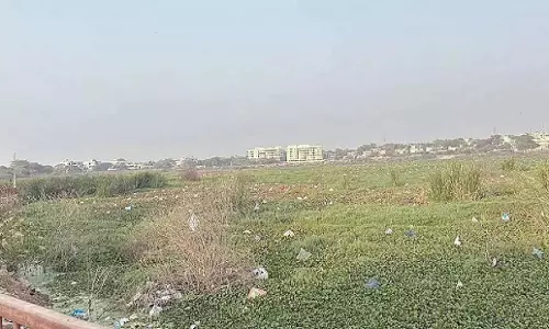 Telangana: निवासियों ने अनियंत्रित रूप से कचरा फेंके जाने पर आपत्ति जताई Telangana: निवासियों ने अनियंत्रित रूप से कचरा फेंके जाने पर आपत्ति जताई