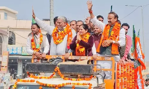Haryana : पनवार के असंध में विधायक राणा ने भाजपा प्रत्याशी सुनीता अरदाना के लिए