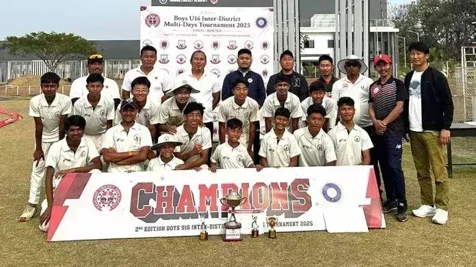 Nagaland : चुमौकेदिमा ने लड़कों की अंडर-16 मल्टी-डे इंटर-डिस्ट्रिक्ट टूर्नामेंट में दूसरा स्थान हासिल किया Nagaland : चुमौकेदिमा ने लड़कों की अंडर-16 मल्टी-डे इंटर-डिस्ट्रिक्ट टूर्नामेंट में दूसरा स्थान हासिल किया