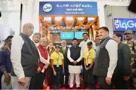 केंद्रीय मंत्री ने चेन्नई हवाई अड्डे पर उड़ान यात्री कैफे का उद्घाटन किया केंद्रीय मंत्री ने चेन्नई हवाई अड्डे पर उड़ान यात्री कैफे का उद्घाटन किया