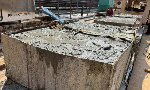 SLBC सुरंग में गाद हटाने का काम शुरू हुआ