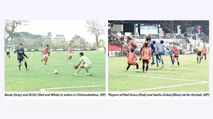 NSL बराक एफसी, रेड स्कार्स और लोंगटेरोक एफसी ने जीत हासिल की NSL बराक एफसी, रेड स्कार्स और लोंगटेरोक एफसी ने जीत हासिल की