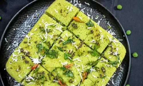 हरी मटर ढोकला रेसिपी