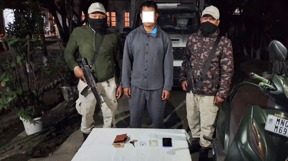 Manipur पुलिस ने इम्फाल के लामसांग में जबरन वसूली की गतिविधियों के लिए