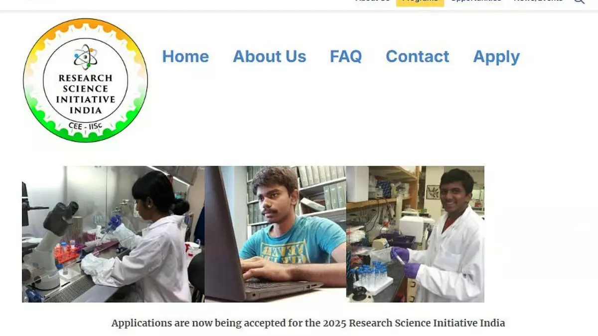 IISc बैंगलोर ने ग्यारहवीं के छात्रों के लिए आरएसआई-इंडिया समर रिसर्च प्रोग्राम की घोषणा की IISc बैंगलोर ने ग्यारहवीं के छात्रों के लिए आरएसआई-इंडिया समर रिसर्च प्रोग्राम की घोषणा की