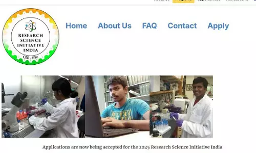IISc बैंगलोर ने ग्यारहवीं के छात्रों के लिए आरएसआई-इंडिया समर रिसर्च प्रोग्राम की घोषणा की IISc बैंगलोर ने ग्यारहवीं के छात्रों के लिए आरएसआई-इंडिया समर रिसर्च प्रोग्राम की घोषणा की