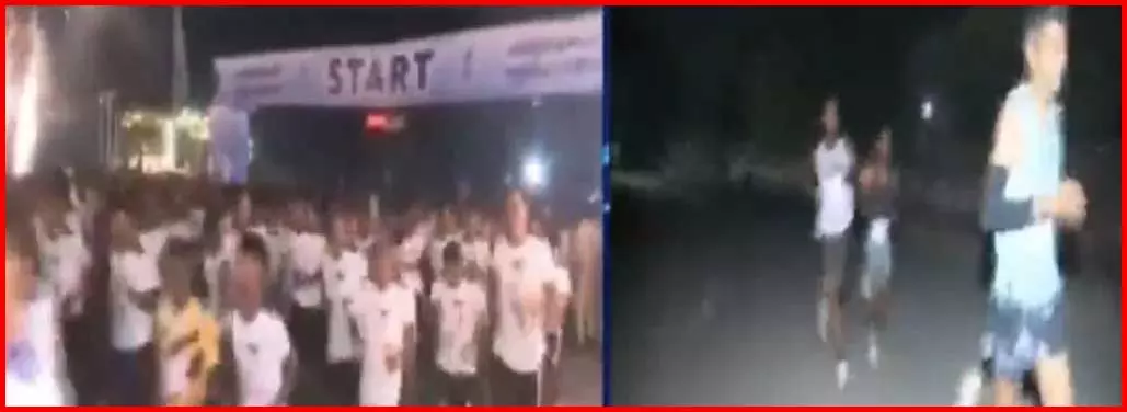 नारायणपुर में अबूझमाड़ शांति हाफ मैराथन का आगाज नारायणपुर में अबूझमाड़ शांति हाफ मैराथन का आगाज