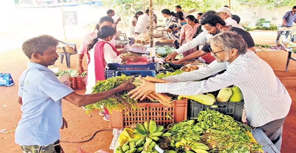 Andhra: जैविक उत्पादों को बढ़ावा देने के लिए अनोखा रविवारीय बाजार Andhra: जैविक उत्पादों को बढ़ावा देने के लिए अनोखा रविवारीय बाजार