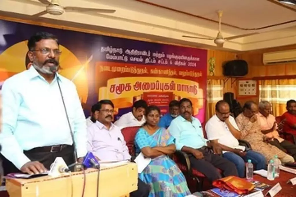 राजनीतिक रूप से मजबूत होना जरूरी: Thol Thirumavalavan राजनीतिक रूप से मजबूत होना जरूरी: Thol Thirumavalavan