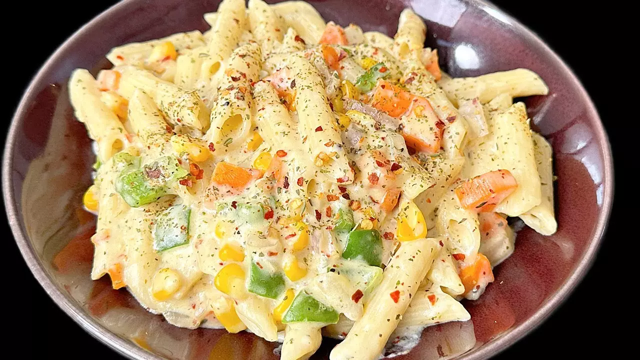 White Sauce Pasta लजीज चटपटी डिश बेस्ट ऑप्शन White Sauce Pasta लजीज चटपटी डिश बेस्ट ऑप्शन