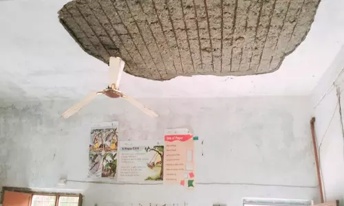 Maihar: 8वीं की परीक्षा के दौरान छत से गिरा प्लास्टर,  छात्रा घायल