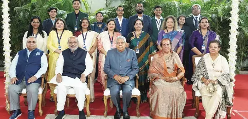उपराष्ट्रपति धनखड़ ने शिक्षा में कॉर्पोरेट निवेश का समर्थन किया उपराष्ट्रपति धनखड़ ने शिक्षा में कॉर्पोरेट निवेश का समर्थन किया
