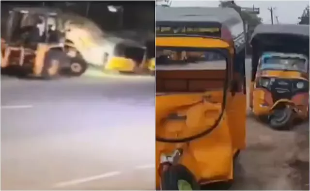 Madurai: एक लड़के ने जेसीबी चलाते हुए 25 वाहनों को दुर्घटनाग्रस्त कर दिया Madurai: एक लड़के ने जेसीबी चलाते हुए 25 वाहनों को दुर्घटनाग्रस्त कर दिया