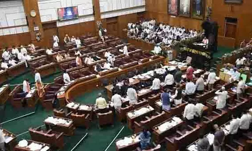 कर्नाटक में BJP के विरोध प्रदर्शन की योजना के बीच बजट सत्र में हंगामेदार माहौल