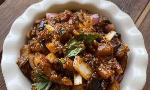 आंध्र बैंगन पचड़ी रेसिपी