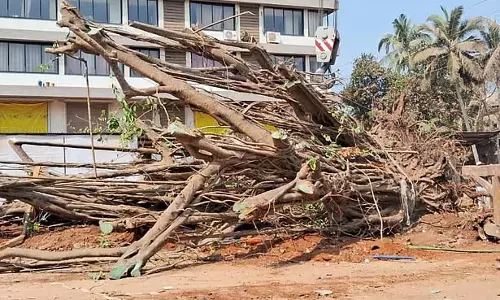 देव खप्रेश्वर मूर्ति को सुरक्षा के लिए पोरवोरिम में JMJ अस्पताल के पास अस्थायी संरचना में स्थानांतरित किया देव खप्रेश्वर मूर्ति को सुरक्षा के लिए पोरवोरिम में JMJ अस्पताल के पास अस्थायी संरचना में स्थानांतरित किया