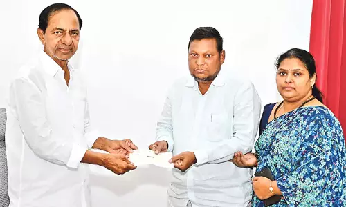 KCR ने भारतीय जनता पार्टी नेता को वित्तीय सहायता प्रदान की