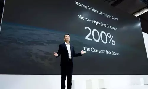 Realme ने अगले तीन सालों में 100 मिलियन AI फोन शिप करने की योजना की घोषणा की Realme ने अगले तीन सालों में 100 मिलियन AI फोन शिप करने की योजना की घोषणा की